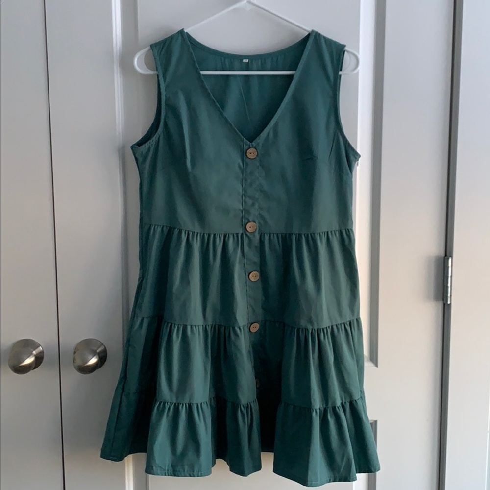 Turquoise Babydoll Dress